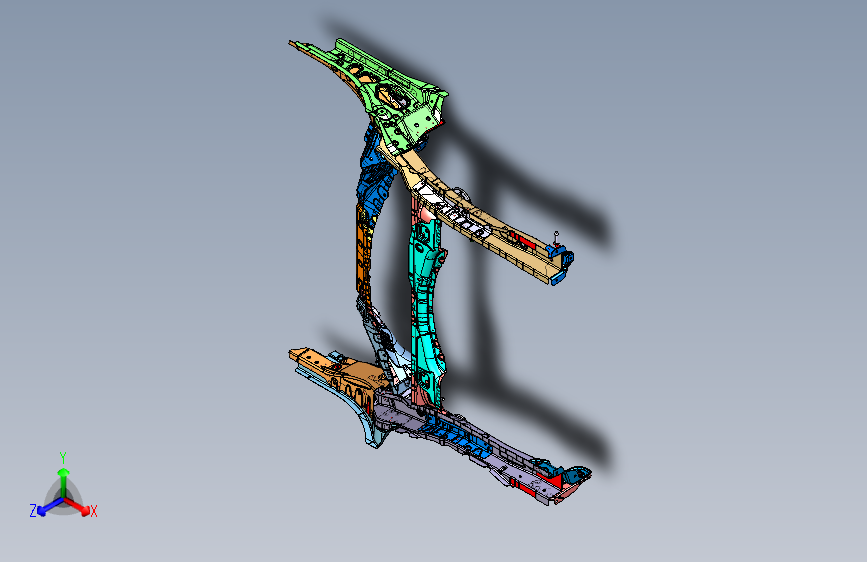 海马CE-1 10_后车架总成