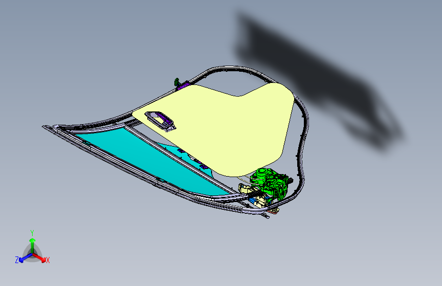 海马CE-1 左后车门附件装置 (2)