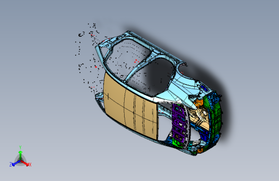 海马CE-2 01_车身本体总成_BODY SHELL ASSY