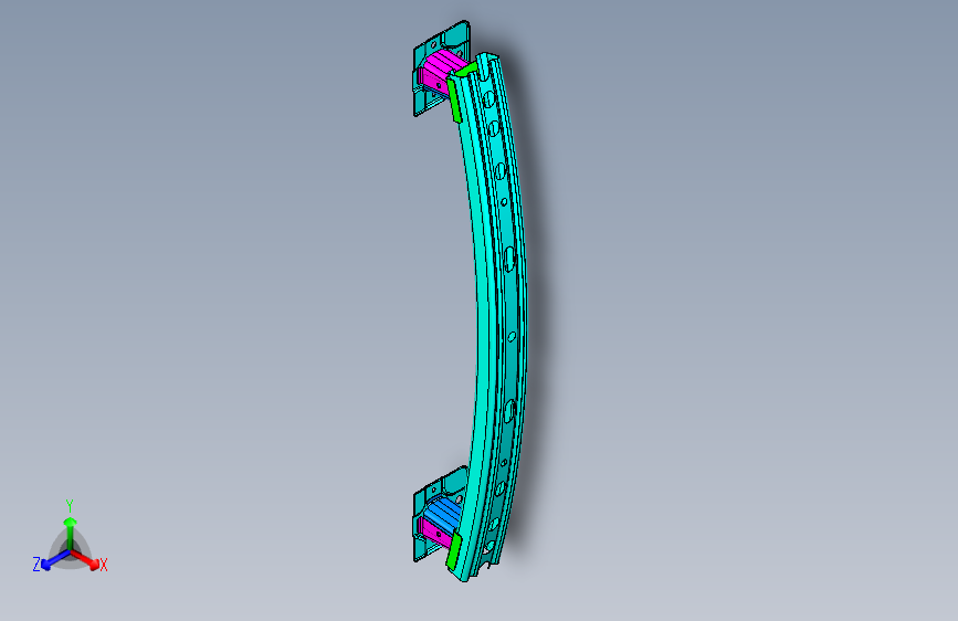 海马VF00 PA16-52-030 后防撞梁系统
