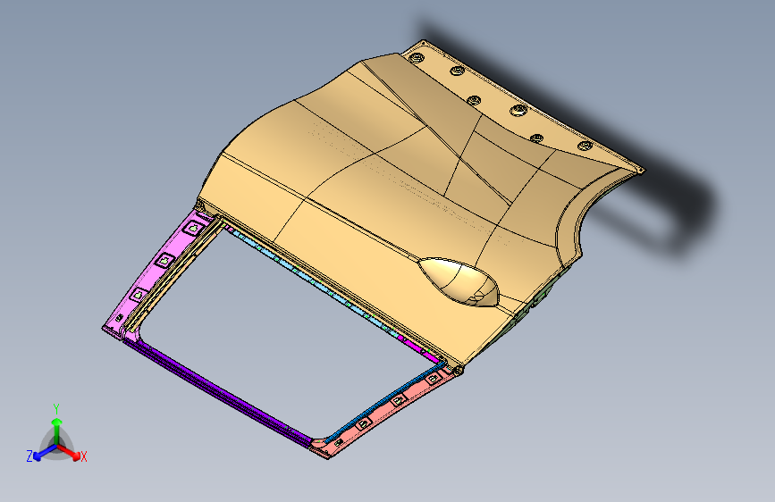 海马VF00 PA16-72-010 后门系统(右)