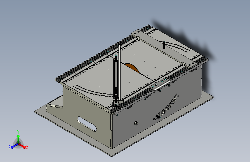 一款迷你圆锯机三维模型