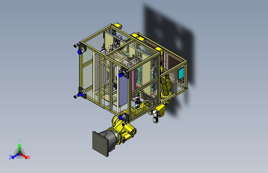 一款苹果手机自动扫码设备三维模型