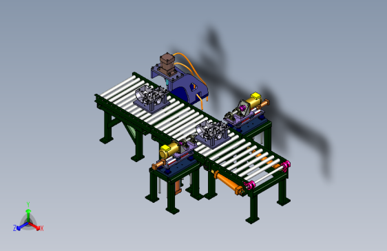 一款汽发动机零部件加工机三维模型