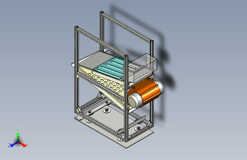 一款钱币分离、清点机三维模型