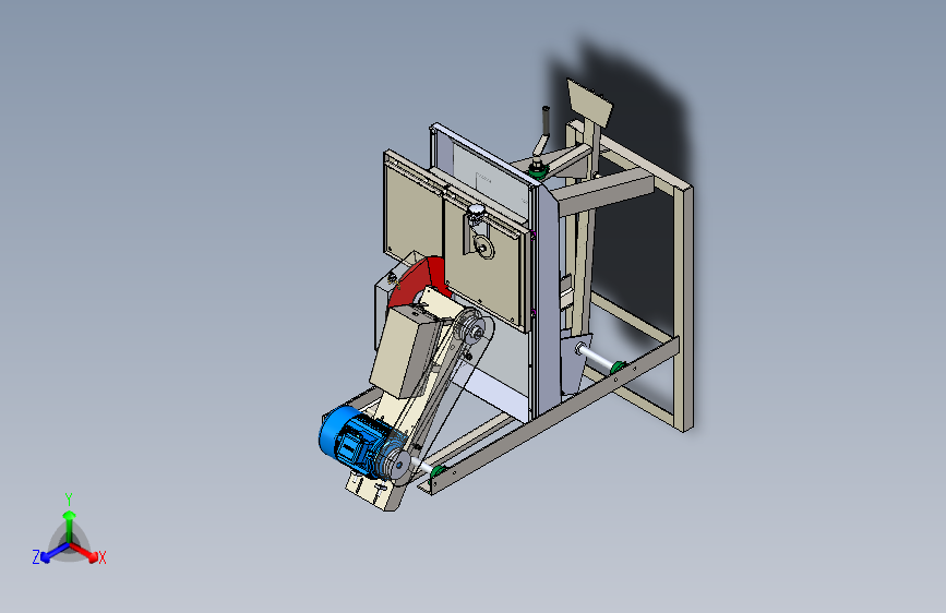 一款切割机三维模型