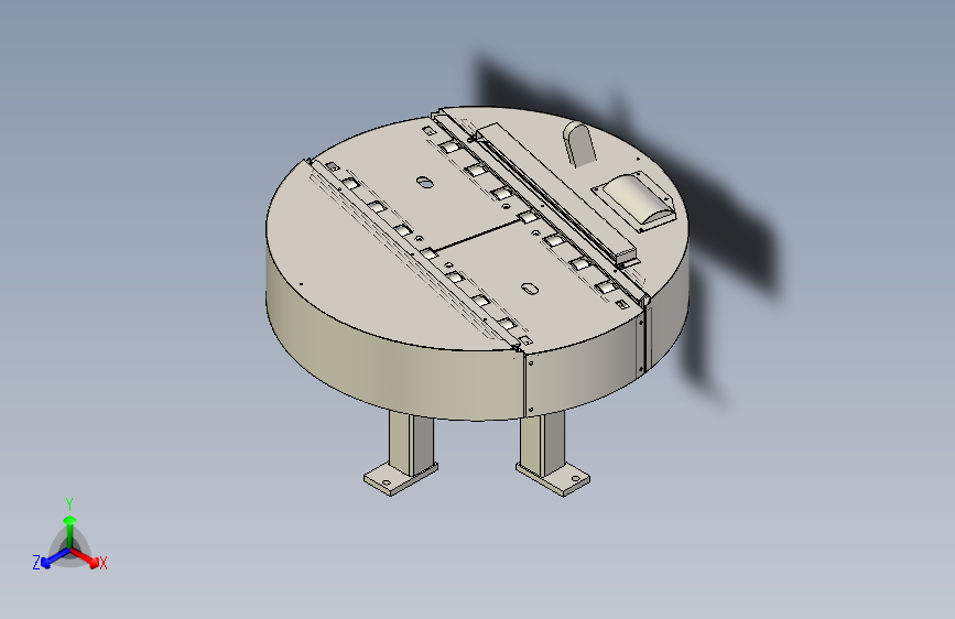 一款旋转机构三维模型