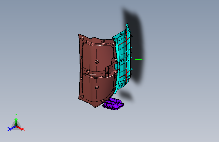 力帆530 A5608000 行李箱护面总成