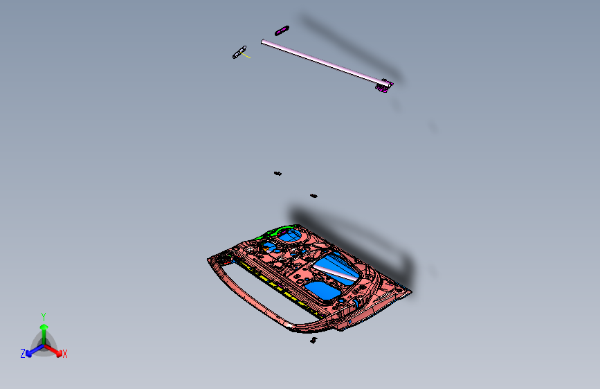 力帆530 A6101010左前门装配总成