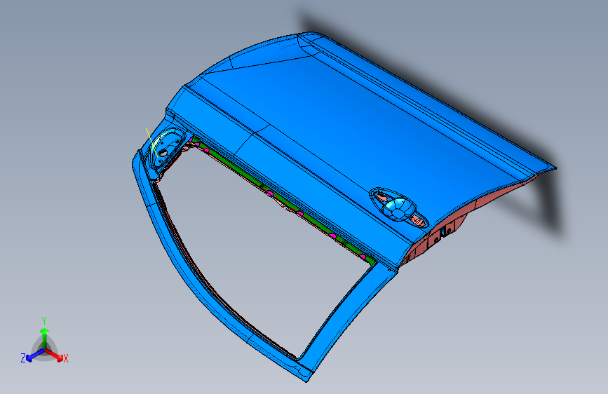 力帆530 A6101020右前门装配总成