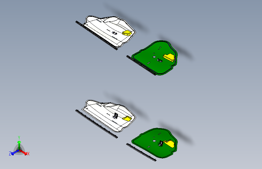 力帆530 A6102000 前门内饰总成