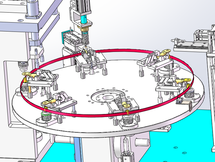 快速定位浮动式铆压装置