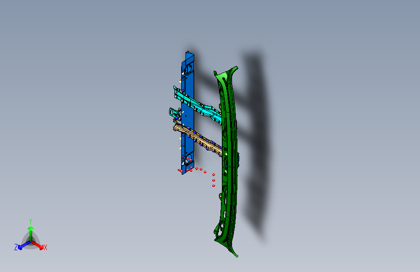 力帆820 G5601300-D01-20121015行李箱搁板总成
