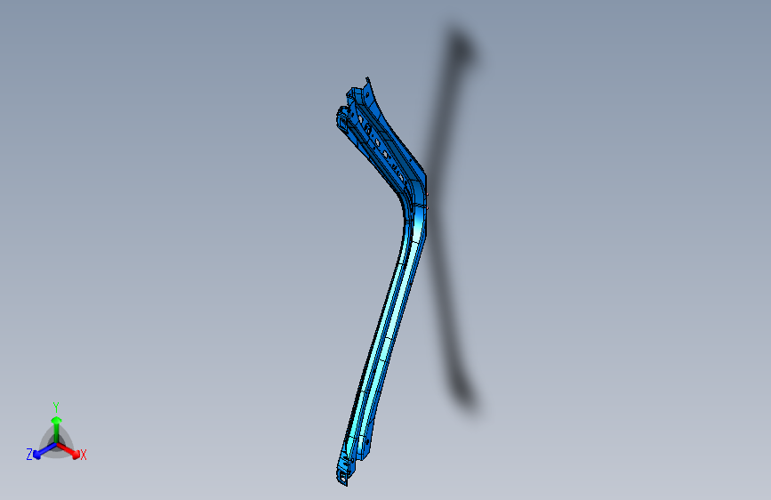 力帆820 G5601500-D01-20121015后座椅靠背加强横梁总成