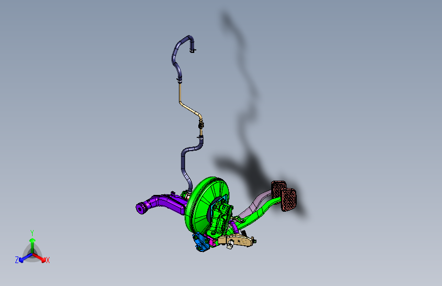 力帆820 GBA3504-制动踏板及传动装置