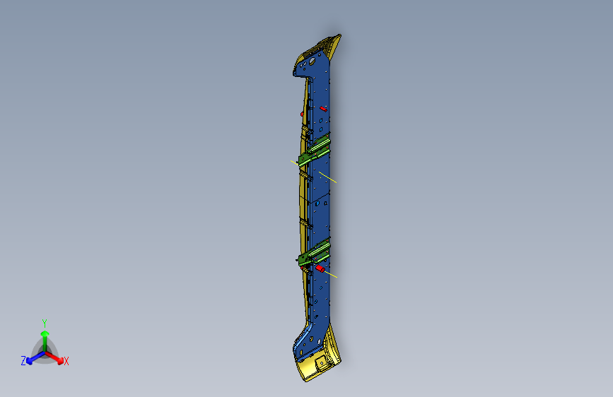 力帆X60 S2803200前防撞梁总成
