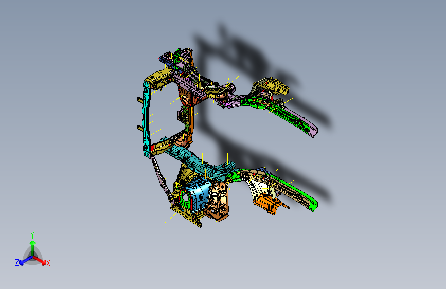 力帆X60 S5300001发动机舱总成