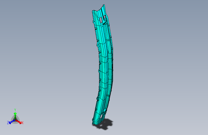 力帆X80 Y2804210后防撞梁总成