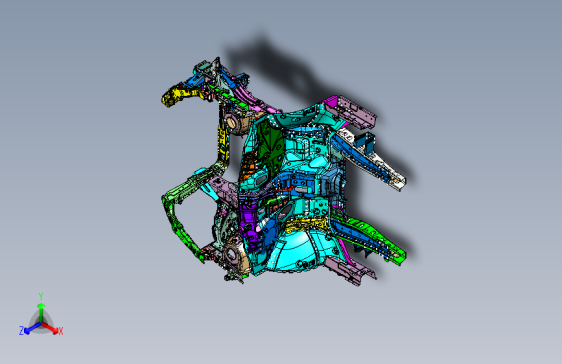 力帆X80 Y5009100下车体焊接总成