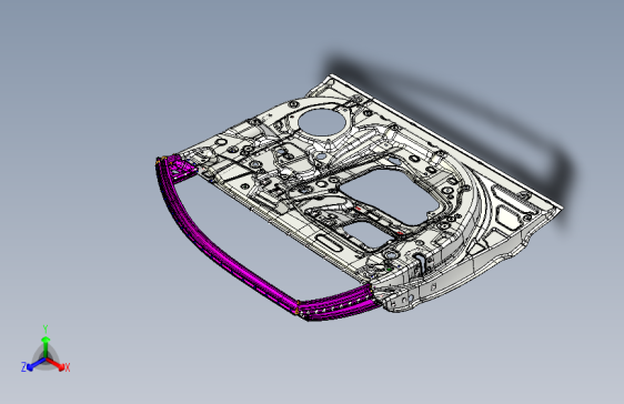 力帆X80 Y6101001左前侧车门装配总成