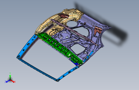 力帆X80 Y6201002右后侧车门装配总成