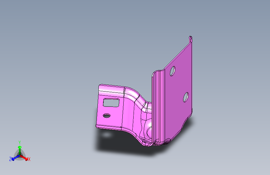 力帆X80 Y8412330左翼子板前安装支架组件