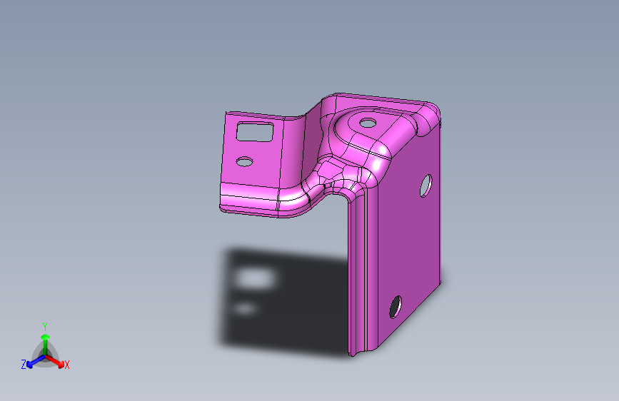 力帆X80 Y8422340右翼子板前安装支架组件