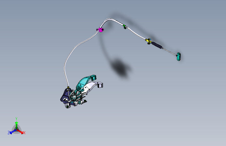 力帆X80 YAA3508-驻车制动操纵装置