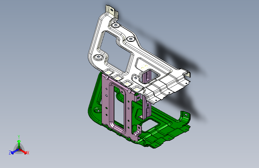 力帆X80 YAA5305750 副仪表板安装支架总成