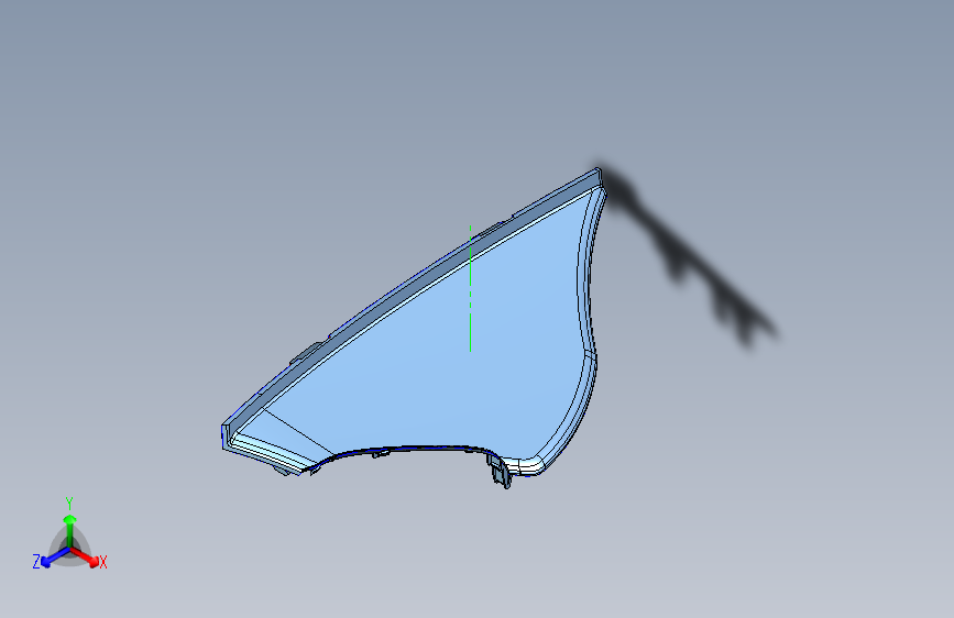 力帆X80 YAA5306880 仪表板右端盖板组件