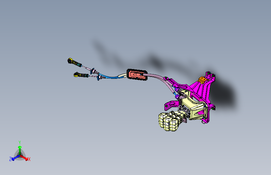 力帆X80 YAB1703-选换挡操纵机构