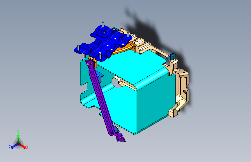 猎豹 CS9 B003703001_M_蓄电池装置图