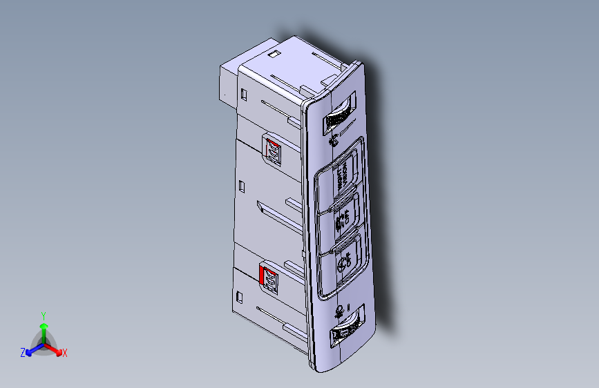 猎豹 CS9 B003774003_M_左侧仪表板开关装置图