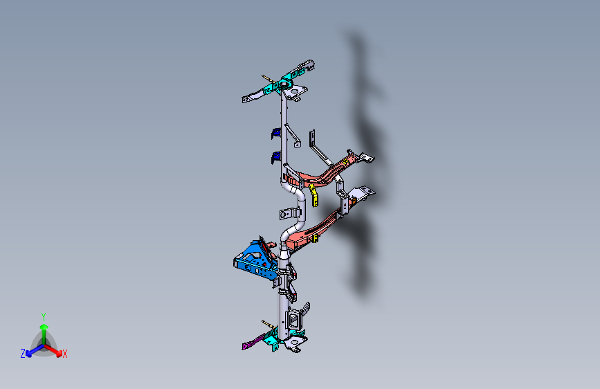 猎豹 CS9 B005307001_M_仪表板横梁装置