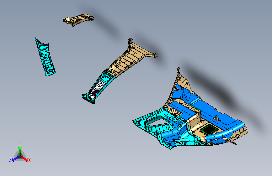 猎豹 CS9 B005402002_M_右侧围内饰装置图（有侧气帘）