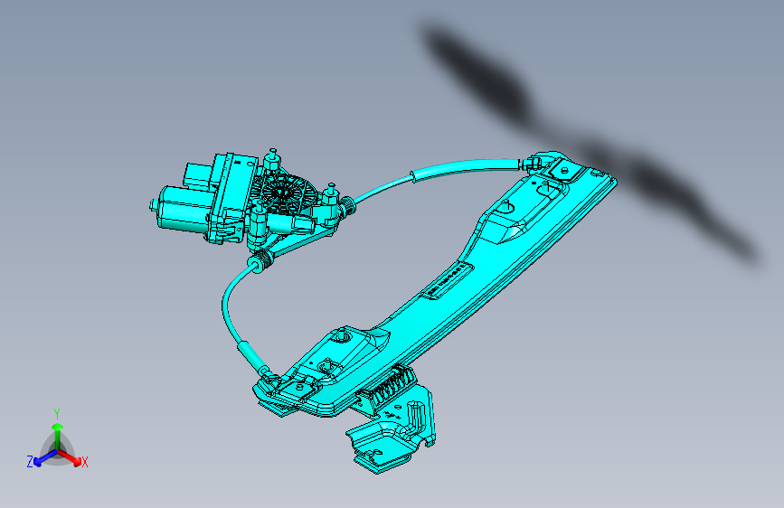 猎豹 CS9 B006104002_M_前车门玻璃升降装置(带防夹）
