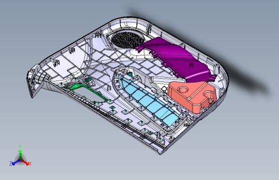 猎豹 CS9 B006102002_M_右前门内饰装置图（无警示灯）