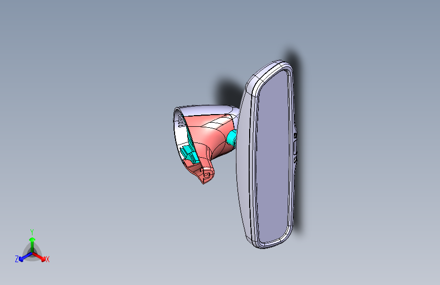 猎豹 CS9 B008201002_M_内后视镜装置图(自动防炫目）