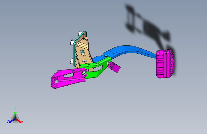 猎豹 CS9 B013504001_M_制动踏板带总泵装置