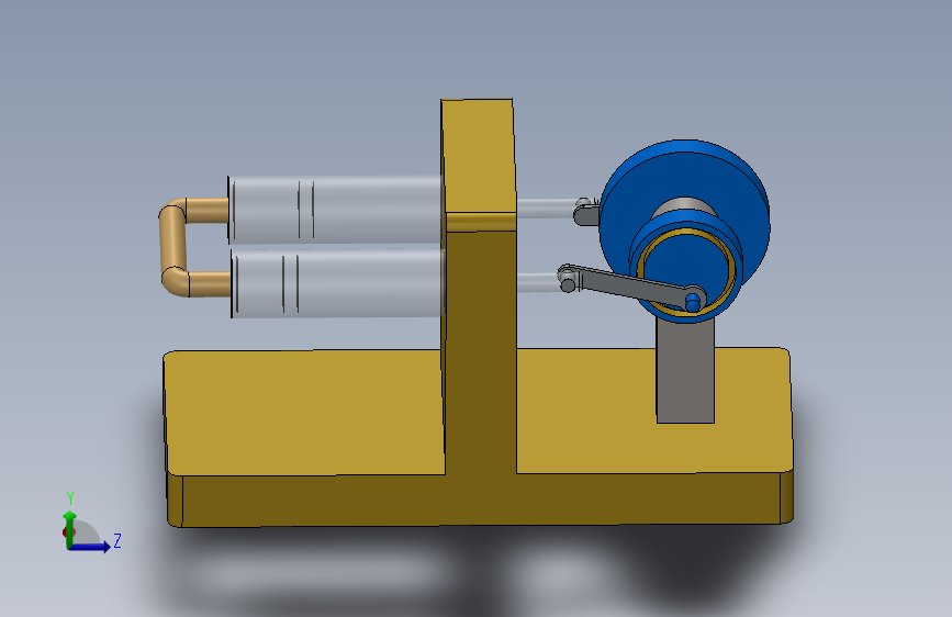 斯特林发动机 2 气缸
