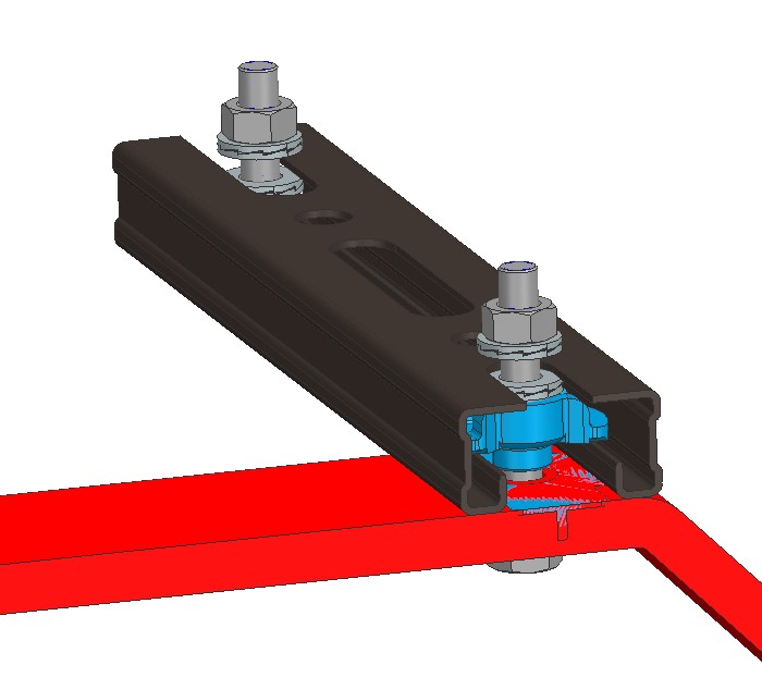 使用Hilti C型槽的光电传感器安装支架
