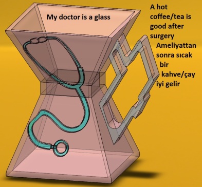 医生职业玻璃杯