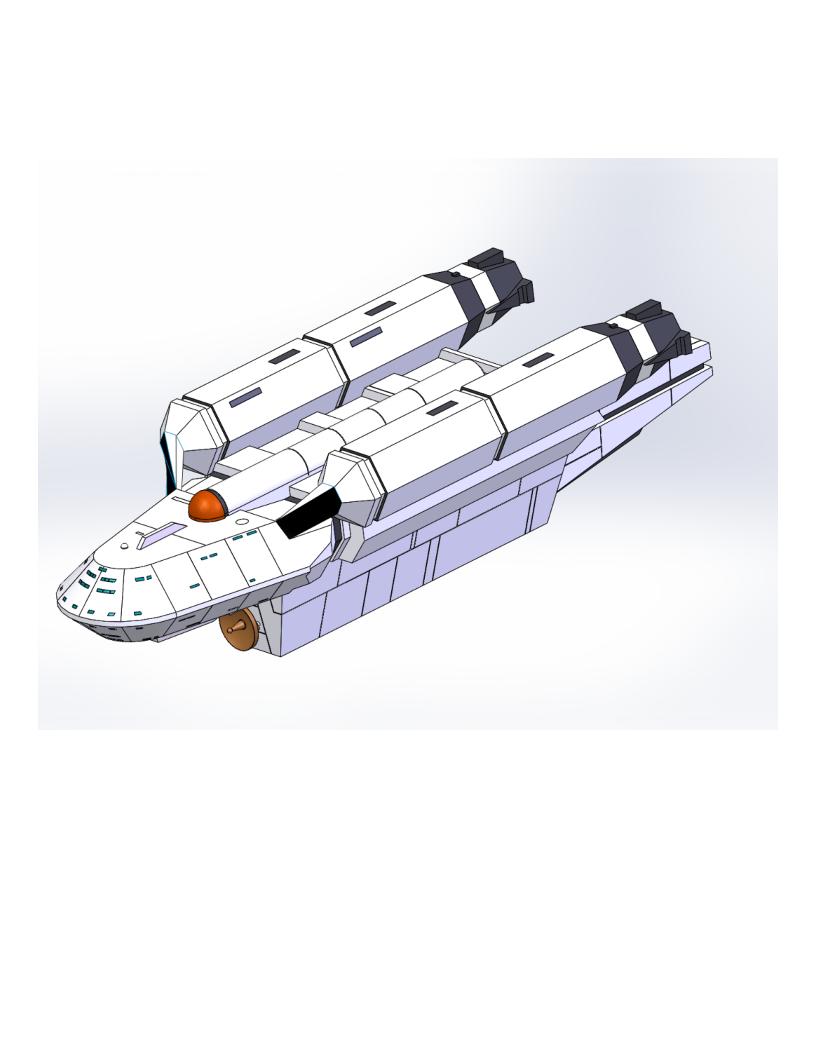 《星际迷航太空飞行年表》中的巡洋舰设计
