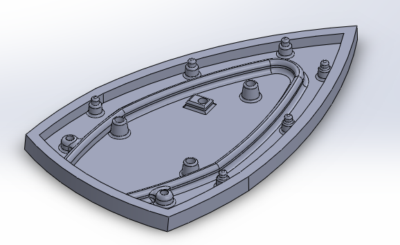 电熨斗的扁平加热底座