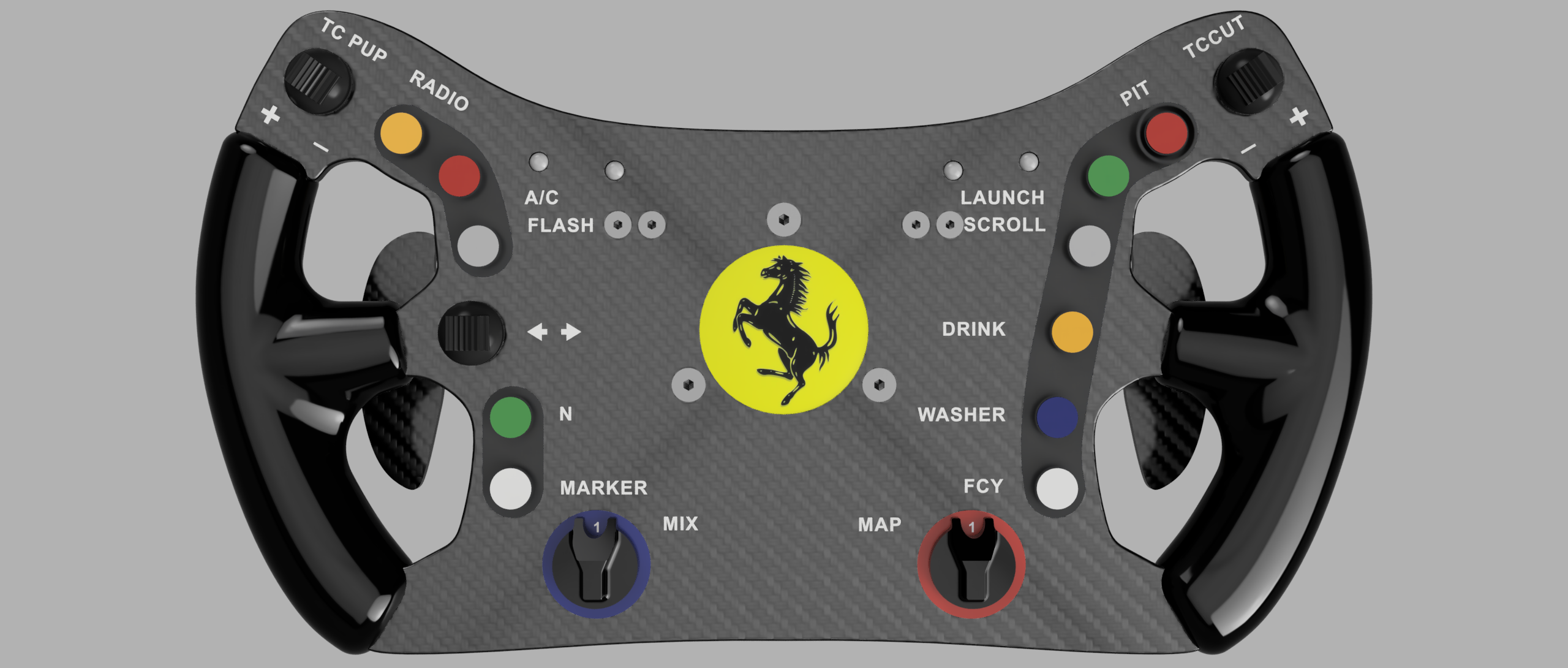 法拉利488 GT3赛车方向盘