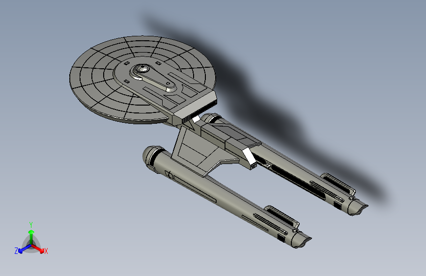 星际迷航飞船 哈尔伯德级驱逐舰