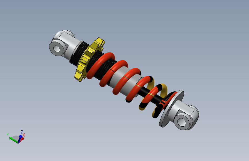 减震器3D模型设计