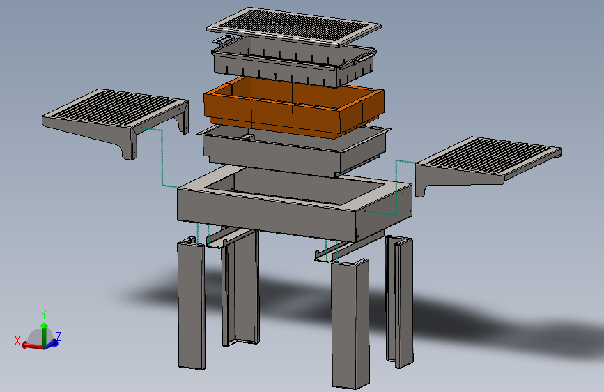 模块化户外烧烤架