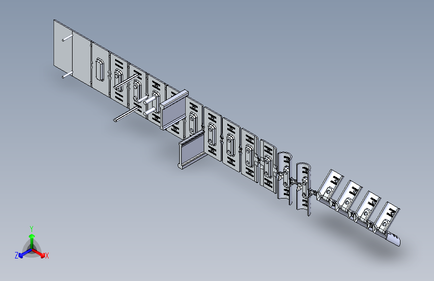 3D冲模-精益管2号接头五金连续模