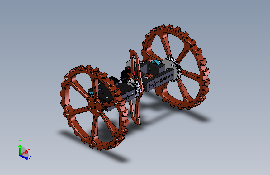 大轮式双轮机器人 STEP格式